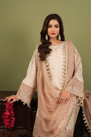Alizeh Unstitched Luxe Raw Silk Vol-II Collection - 2026 AF-RS-10-Castor
