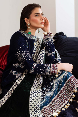 Maya by Nurèh | Unstitched Embroidered & Embellished Velvet Collection - 2025 NW-109