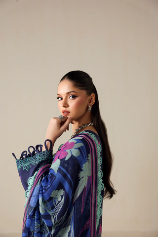 Zyrah by Naqsh | Unstitched Fall Winter Collection - 2025 ROYAL PURPLE - 00179