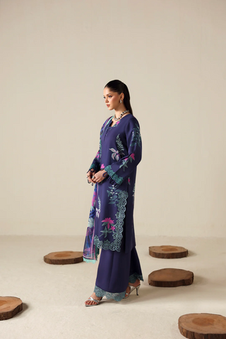 Zyrah by Naqsh | Unstitched Fall Winter Collection - 2025 ROYAL PURPLE - 00179