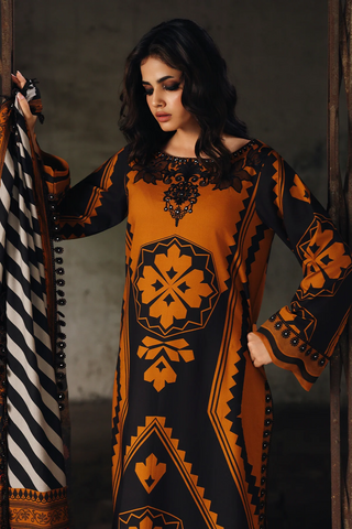 Combination by Charizma | Unstitched Embroidered Linen Vol-II Winter - 2025 CCW6-13