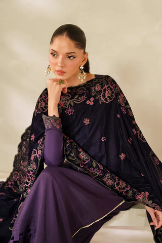 Zarif Exclusive Unstitched Velvet Shawls Collection - 2025 ZRF-VS-04