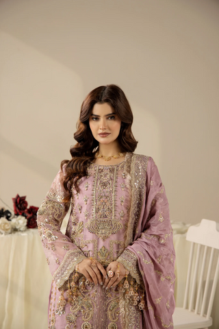 Areesha Unstitched Festive Formal Vol-23 Collection - 2026 (Lavender Luxe Ensemble)
