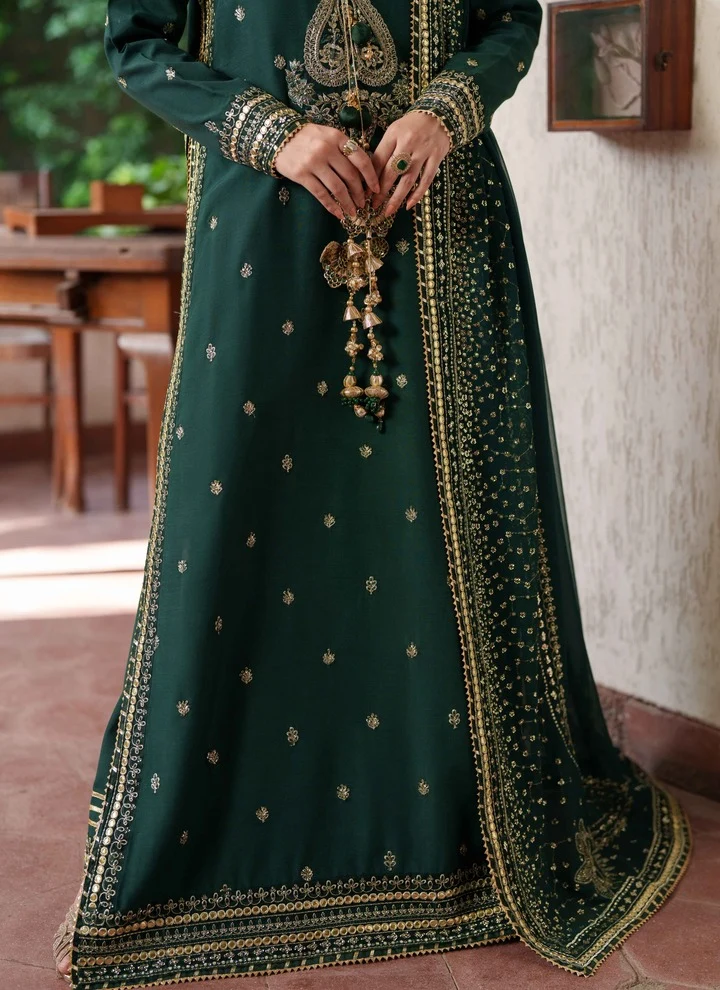 Shagun by Neeshay | Unstitched Embroidered Rawsilk Collection - 2026 (Gohar)