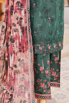 Elegant by HZ Textile | Unstitched Embroidered Lawn Collection - 2026 EC-1016