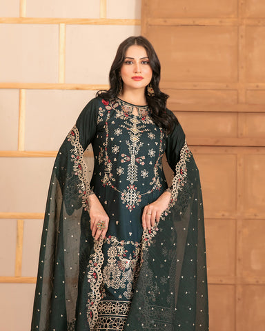 Tawakkal Mahani Semi-Stitched Fancy Embroidered Collection - 2025 D-4316