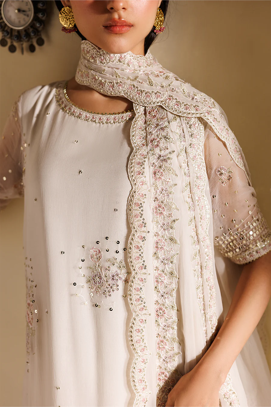 Iznik Unstitched Embroidered Chiffon Semi-Formals Collection - 2026 CC-98