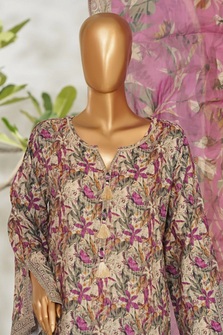 Bin Saeed Stitched Exclusive Printed Lawn Vol-I Collection - 2026 BSE-06-PURPLE