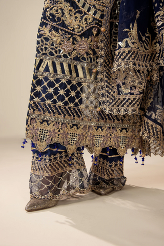 Areesha Unstitched Festive Formal Vol-23 Collection - 2026 (Midnight Royal Embroidery)