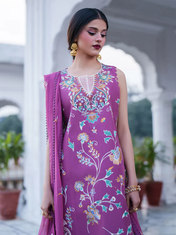 Gul by Mahnur | Unstitched Embroidered Lawn Collection - 2026 G-007