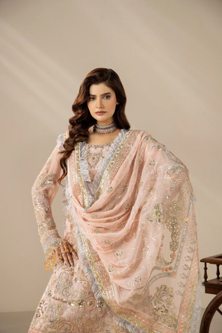 Areesha Unstitched Festive Formal Vol-23 Collection - 2026 (Blush Pearl Elegance)
