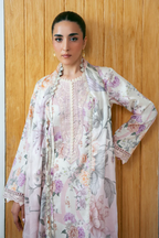 Aabyaan Unstitched Printed Luxe Lawn Collection - 2026 (SARIYA-AP-03)