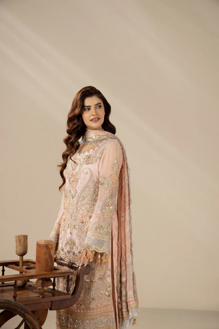 Areesha Unstitched Festive Formal Vol-23 Collection - 2026 (Blush Pearl Elegance)