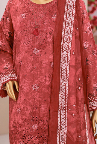 Elegant by HZ Textile | Unstitched Embroidered Lawn Collection - 2026 EC-1011