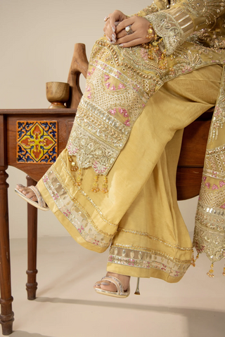 Areesha Unstitched Festive Formal Vol-23 Collection - 2026 (Opulent Gold Harmony)