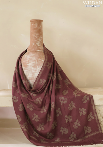 Wijdan Wool Printed Women's Shawl Collection - 2025 (FUCHSIA ROSE)