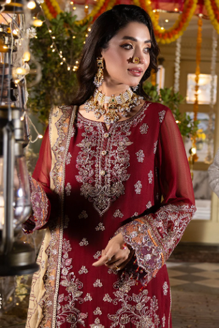 Shagun by Imrozia Serene | Unstitched Wedding Formals - 2025 M-109 Hoorain