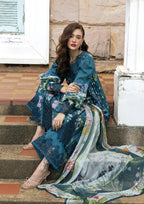 Elaf Signature Unstitched Printed Embroidered Lawn Collection - 2026 ESA-5A OCEANA VEIL