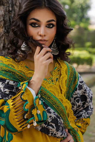 Combination by Charizma | Unstitched Embroidered Linen Vol-II Winter - 2025 CCW6-11