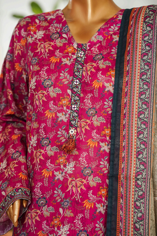 Bin Saeed Stitched Exclusive Printed Lawn Vol-I Collection - 2026 BSE-09-ATISHI