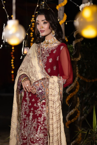 Shagun by Imrozia Serene | Unstitched Wedding Formals - 2025 M-109 Hoorain