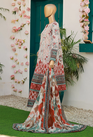 Elegant by HZ Textile | Unstitched Embroidered Lawn Collection - 2026 EC-632