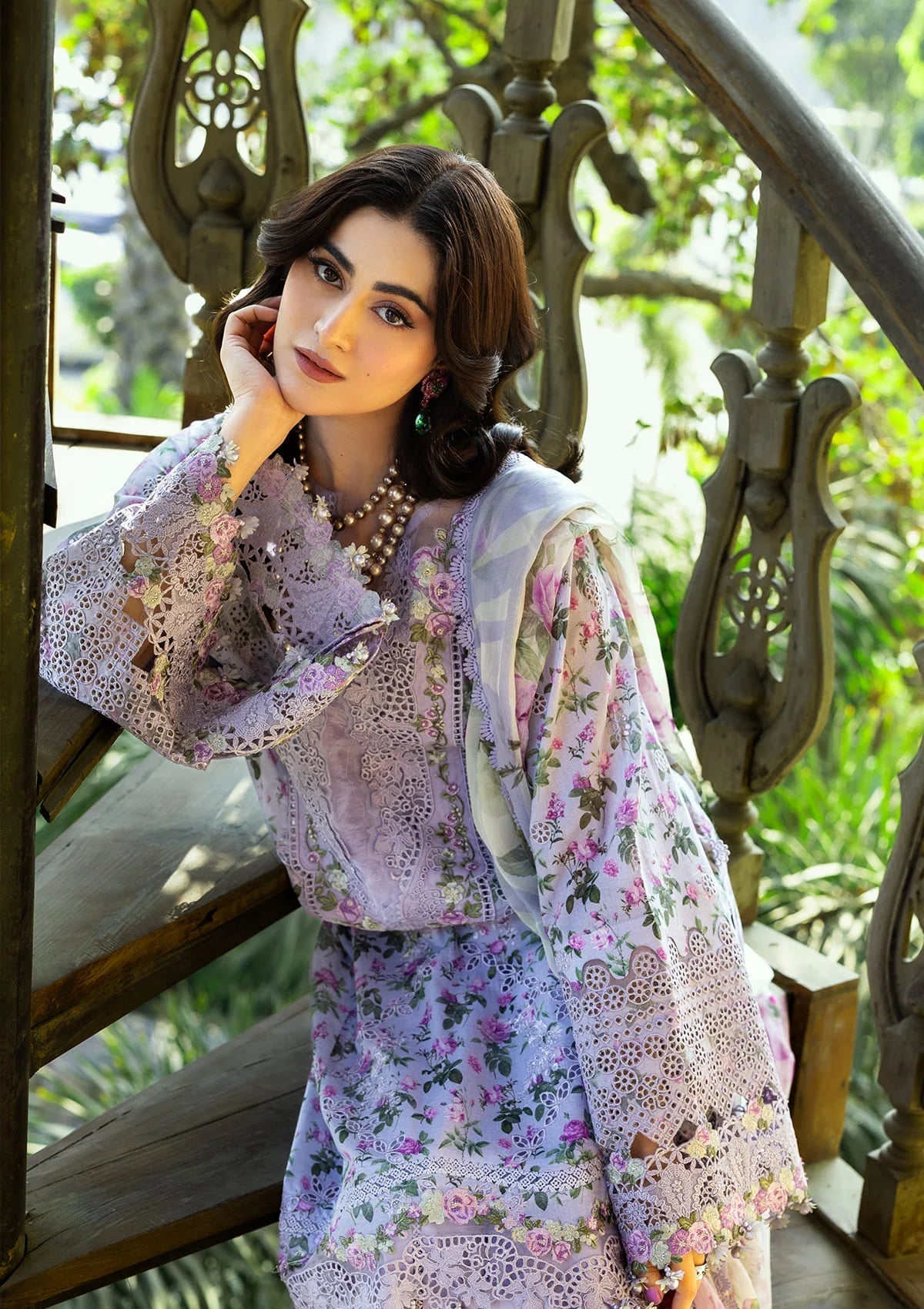 Elaf Chikankari Unstitched Print Collection - 2026 ERC-6B IRIS