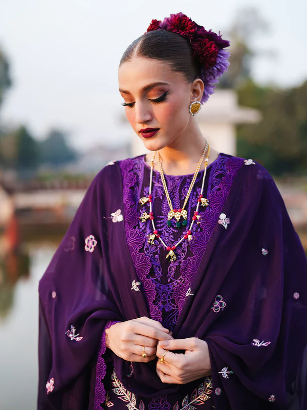 Gul by Mahnur | Unstitched Embroidered Lawn Collection - 2026 G-012