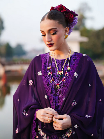 Gul by Mahnur | Unstitched Embroidered Lawn Collection - 2026 G-012