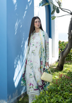 Santorini by Elaf | Unstitched Printed Lawn Collection - 2026 EPN-7B MOON FLOWER