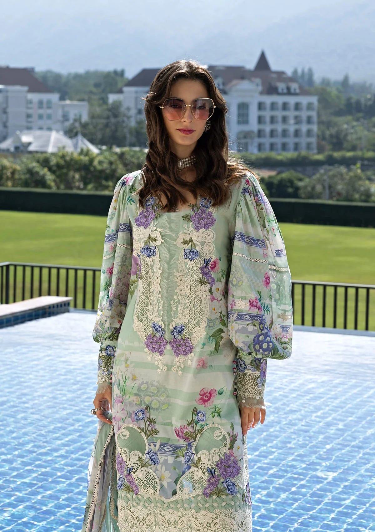 Elaf Signature Unstitched Printed Embroidered Lawn Collection - 2026 ESA-6B EVELINE WHISPER
