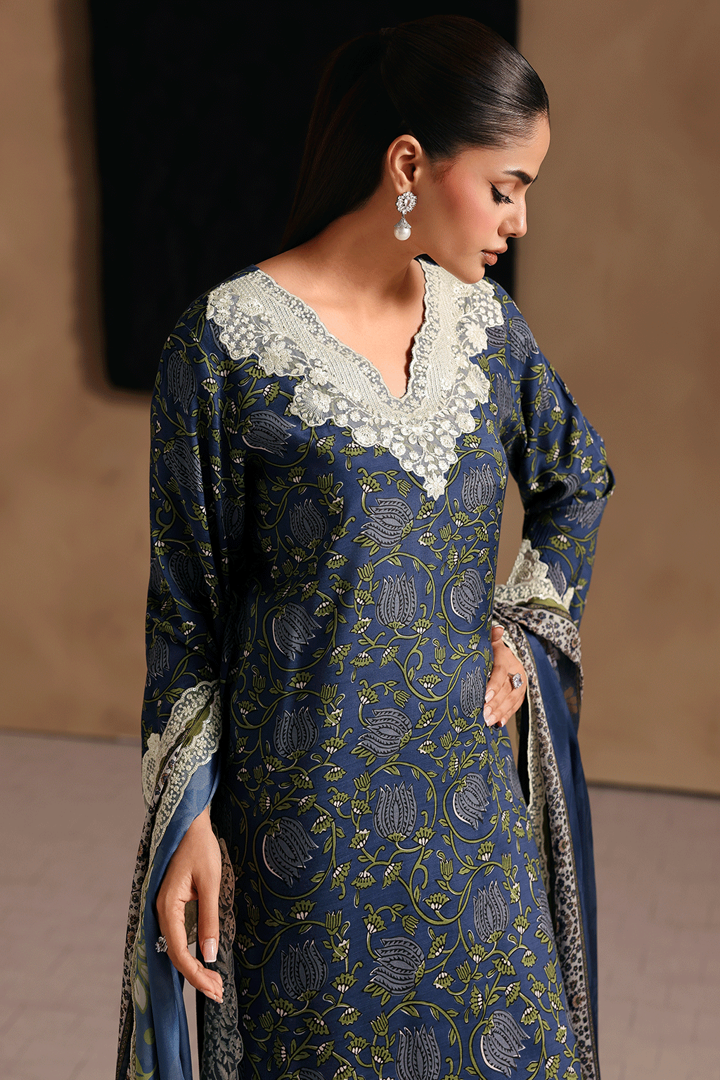 Naqsh by Ramsha | Unstitched Emb & Print Vol-02 Rawsilk'26 (RS-204)