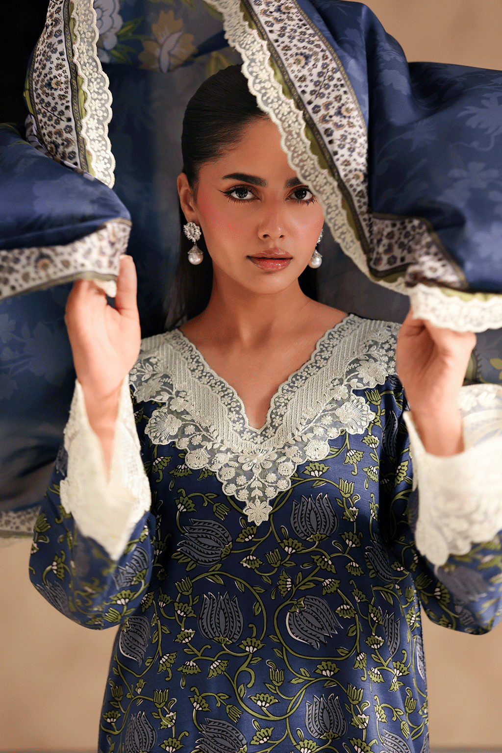 Naqsh by Ramsha | Unstitched Emb & Print Vol-02 Rawsilk'26 (RS-204)