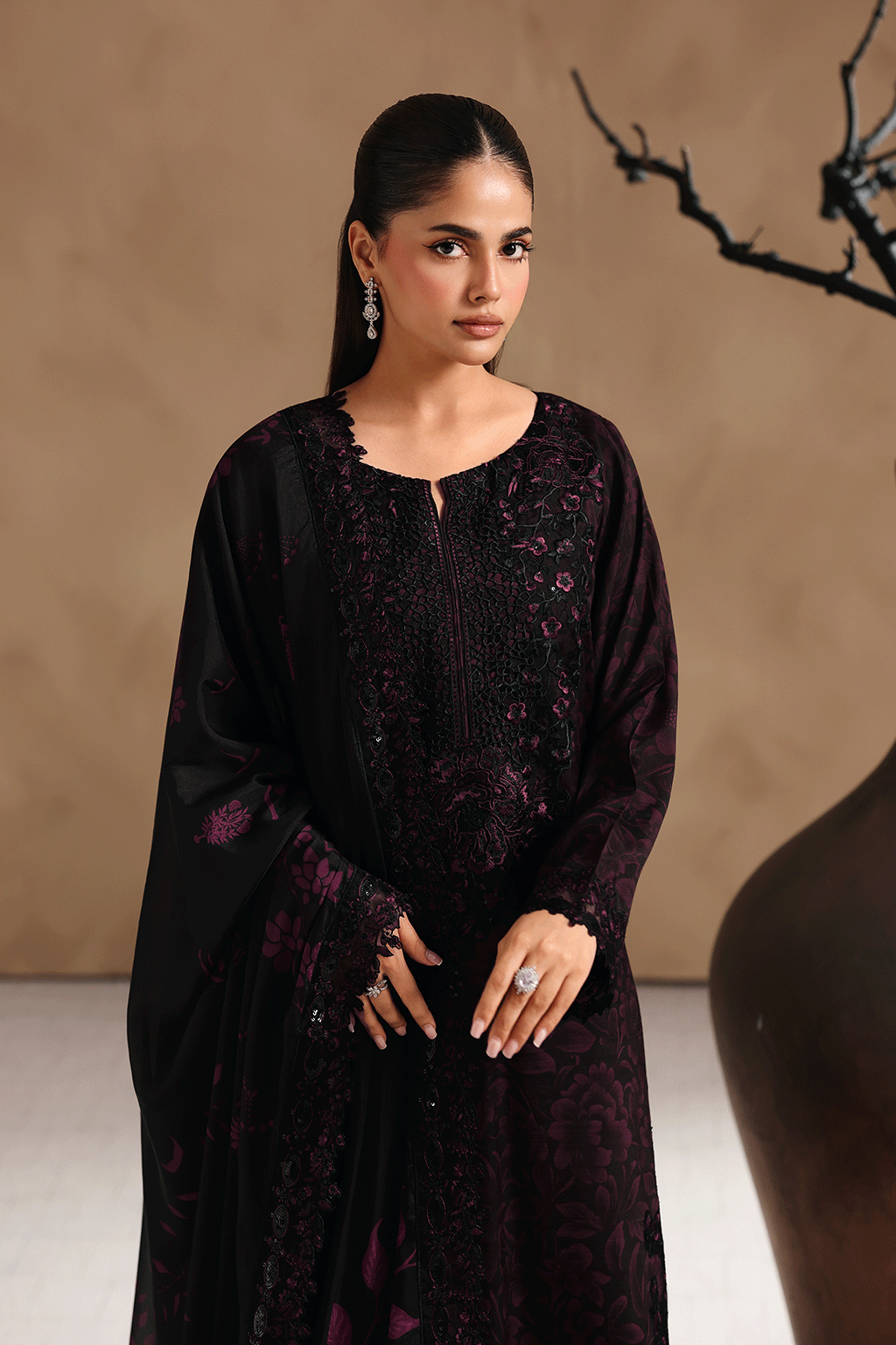 Naqsh by Ramsha | Unstitched Emb & Print Vol-02 Rawsilk'26 (RS-202)