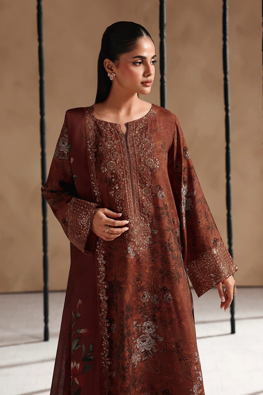 Naqsh by Ramsha | Unstitched Emb & Print Vol-02 Rawsilk'26 (RS-206)