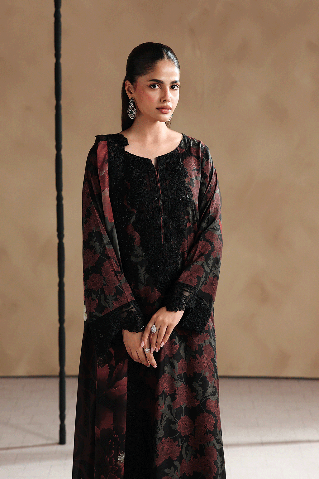 Naqsh by Ramsha | Unstitched Emb & Print Vol-02 Rawsilk'26 (RS-208)
