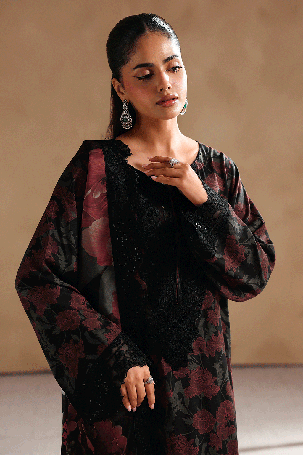 Naqsh by Ramsha | Unstitched Emb & Print Vol-02 Rawsilk'26 (RS-208)