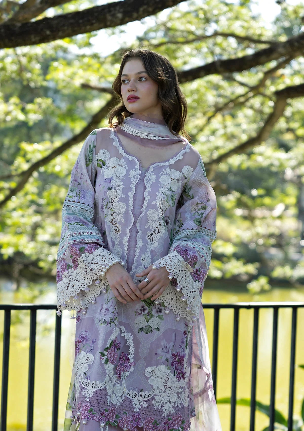 Elaf Signature Unstitched Printed Embroidered Lawn Collection - 2026 ESA-8A JULIETTE