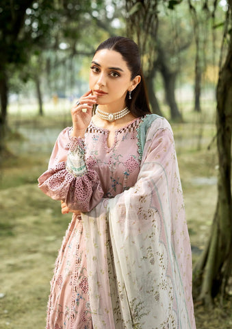 Elaf Chikankari Unstitched Print Collection - 2026 ERC-8A SAHAA