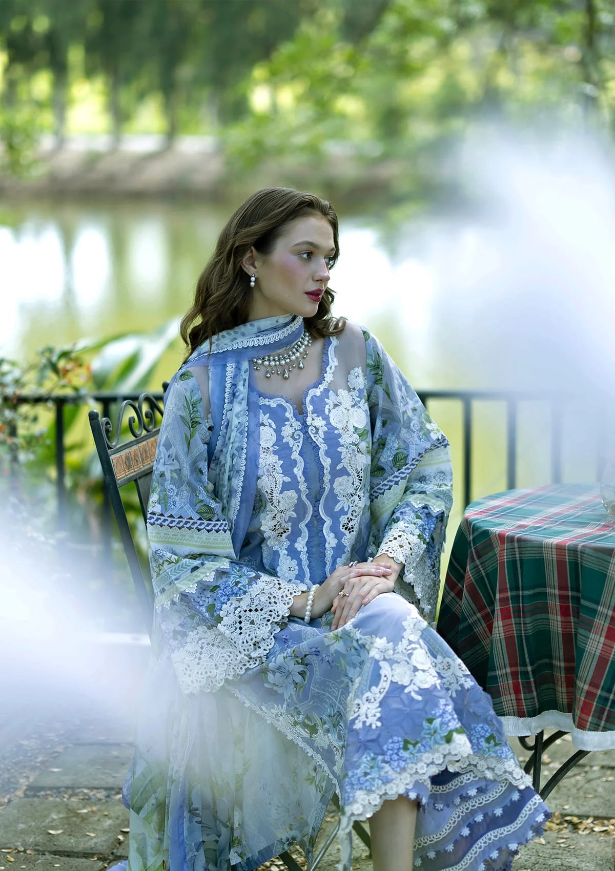 Elaf Signature Unstitched Printed Embroidered Lawn Collection - 2026 ESA-8B ANASTASSIA