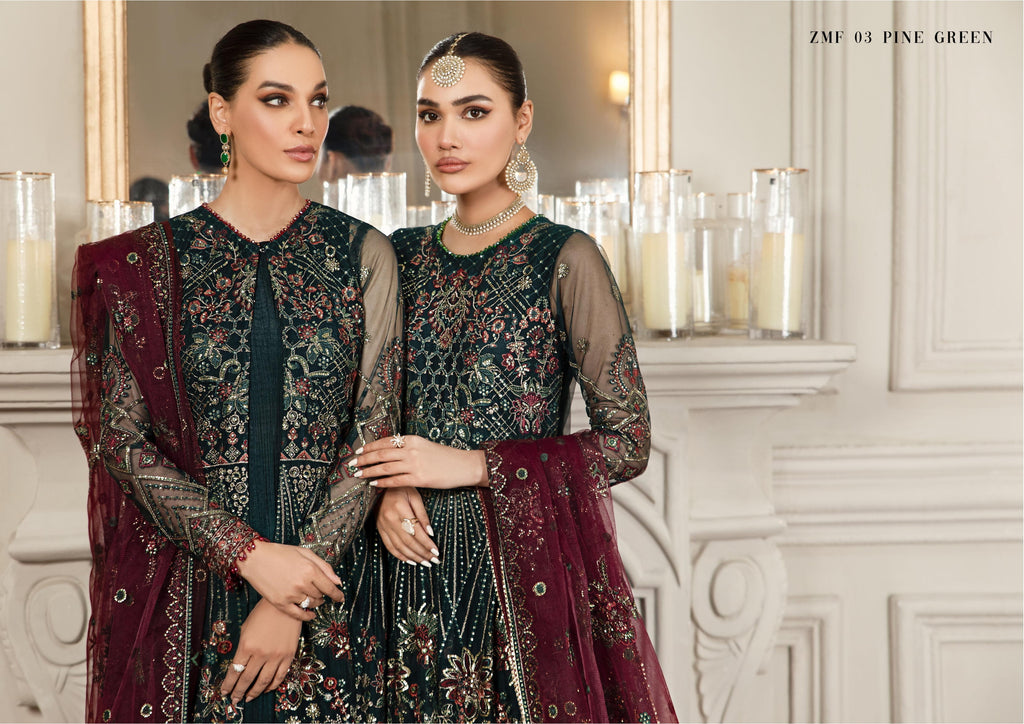 Mehroze Festive Formals by Zarif D-03 Pine Green
