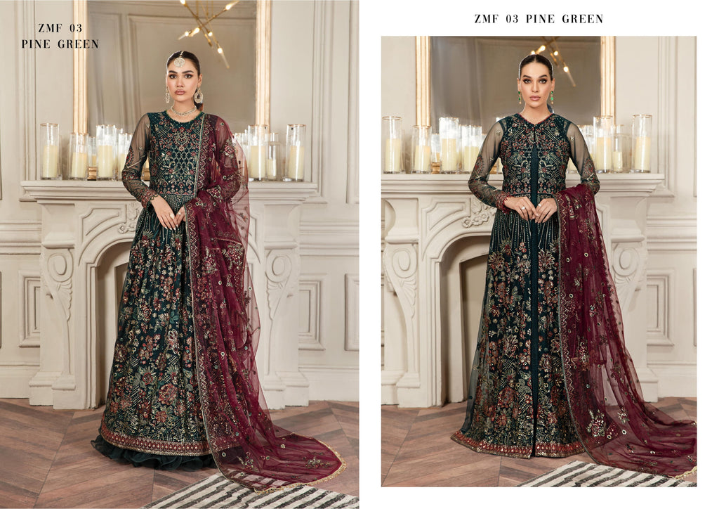 Mehroze Festive Formals by Zarif D-03 Pine Green